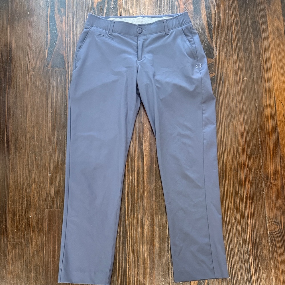 Under Armour Dark Gray-Blue Microfiber Chinos